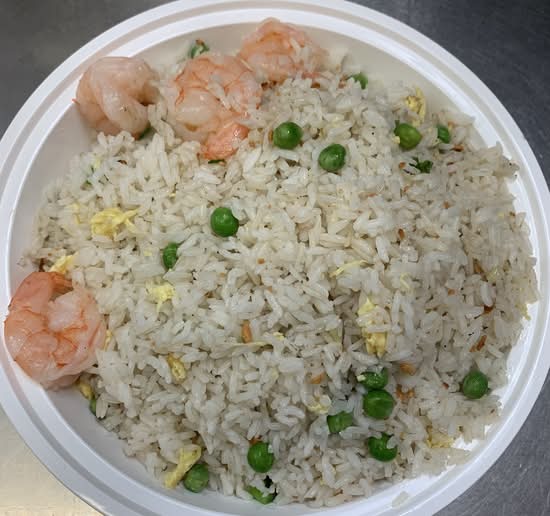 Shrimp Fried Rice with Garlic Flavor 蒜香虾炒饭
